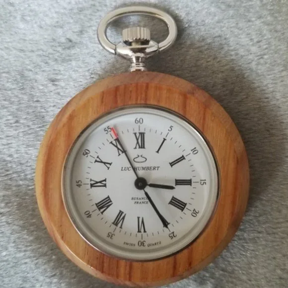 Vintage Luc Humbert Bois de Rose Pocketwatch - Picture 2 of 4